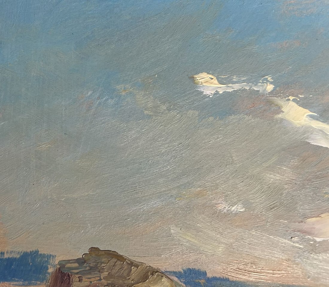 Oil painting Admire the sunset at sea Yuriy Suprunchuk - 6