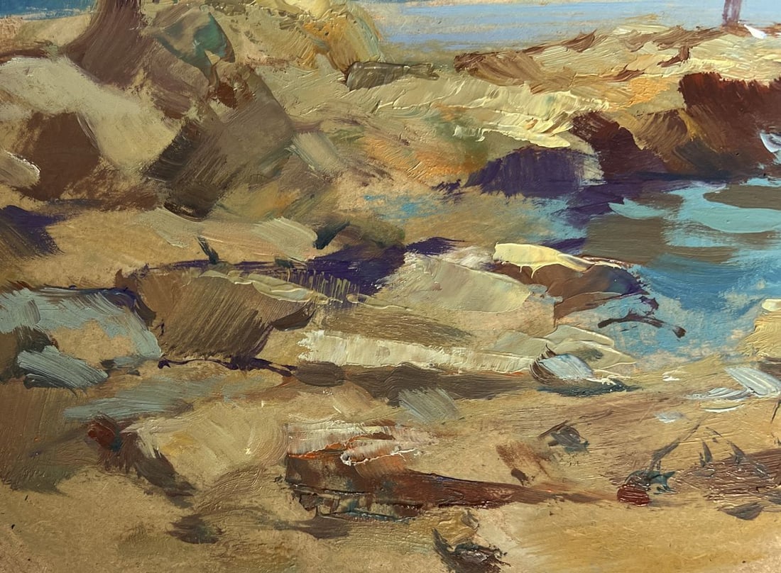 Oil painting Admire the sunset at sea Yuriy Suprunchuk - 8