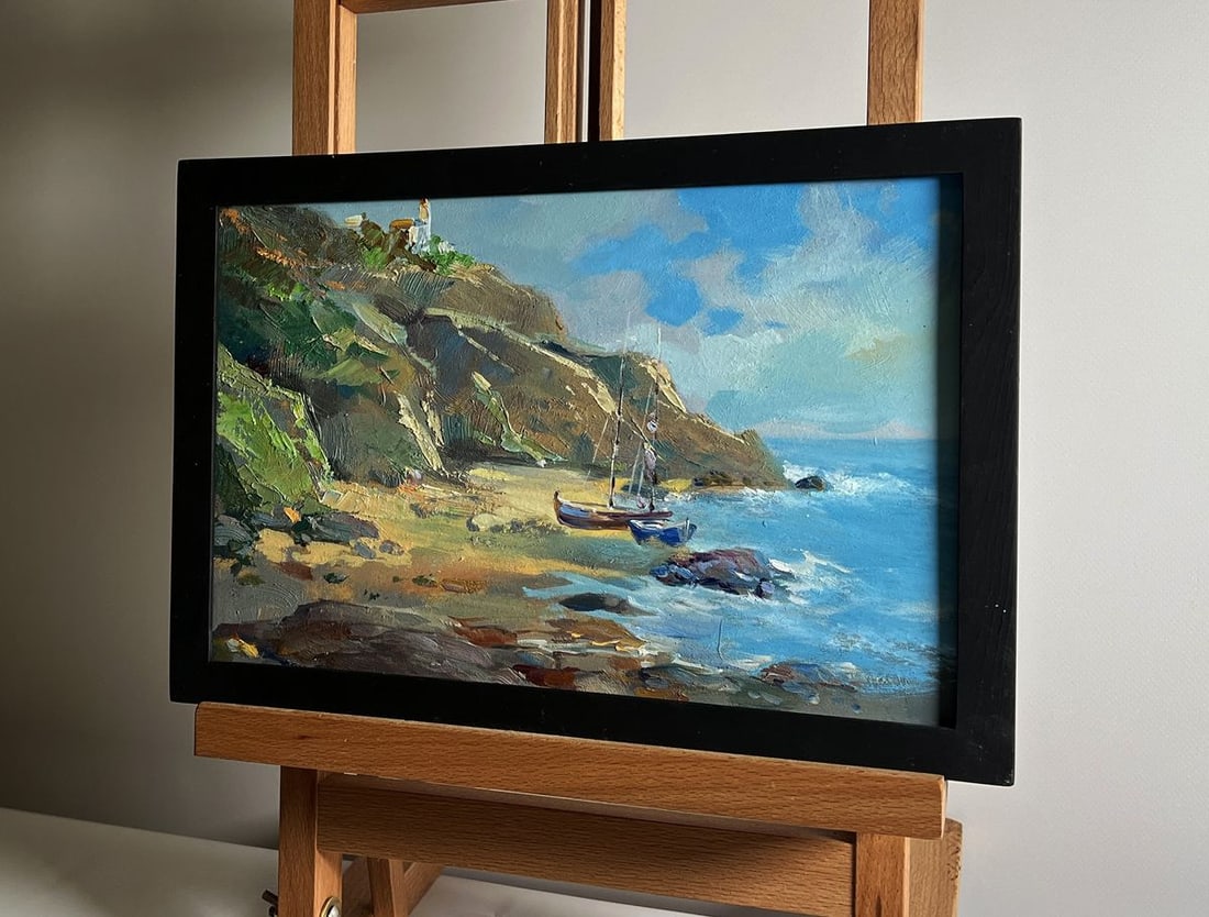 Oil painting Sunny day at sea Yuriy Suprunchuk - 2