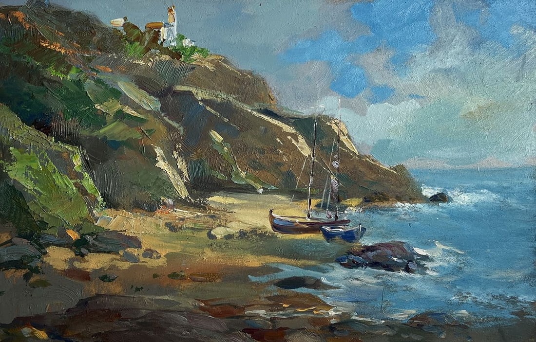 Oil painting Sunny day at sea Yuriy Suprunchuk - 3