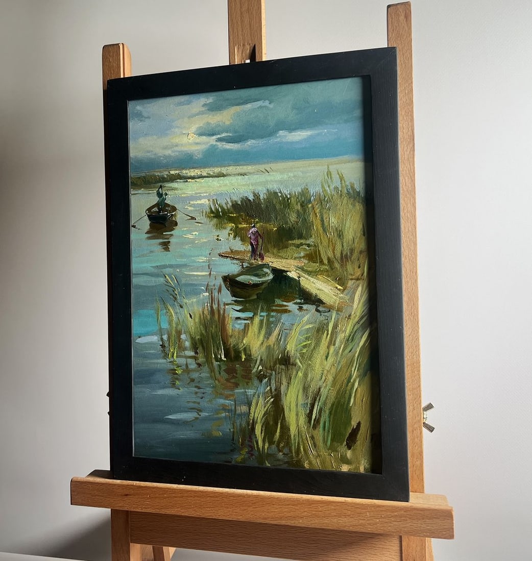 Oil painting Seeing off the sunset Yuriy Suprunchuk - 2