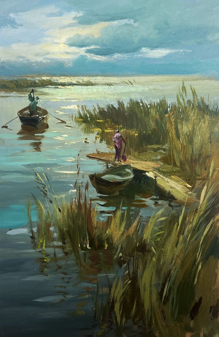 Oil painting Seeing off the sunset Yuriy Suprunchuk - 3