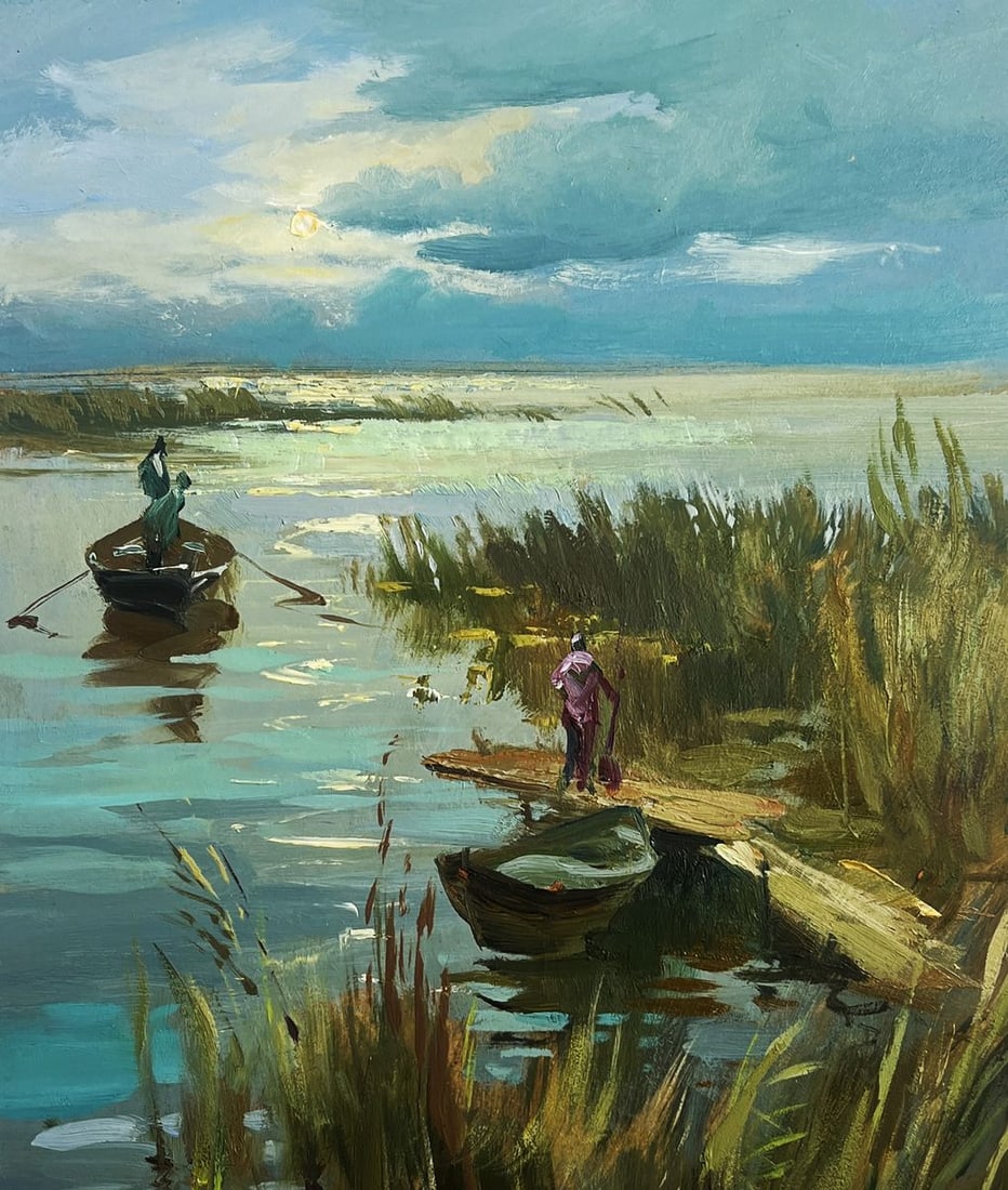 Oil painting Seeing off the sunset Yuriy Suprunchuk - 9