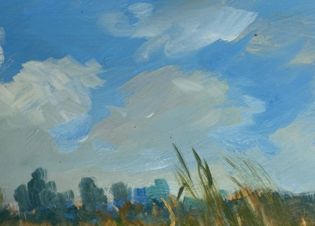 Oil painting Summer cloudy weather Yuriy Suprunchuk - 4