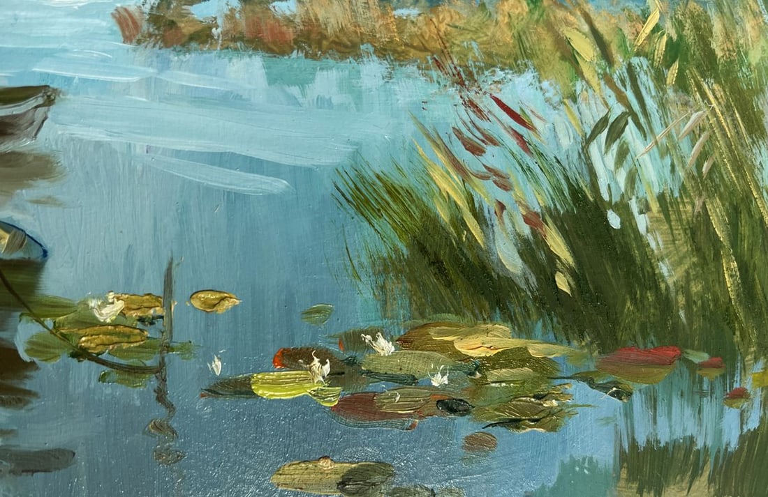 Oil painting Summer cloudy weather Yuriy Suprunchuk - 8