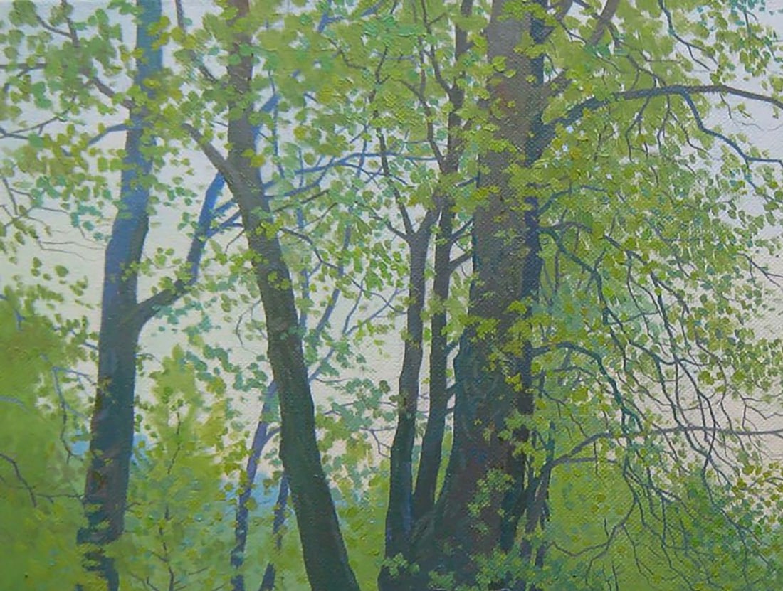 Oil painting April spring mood Valery Savenets - 4