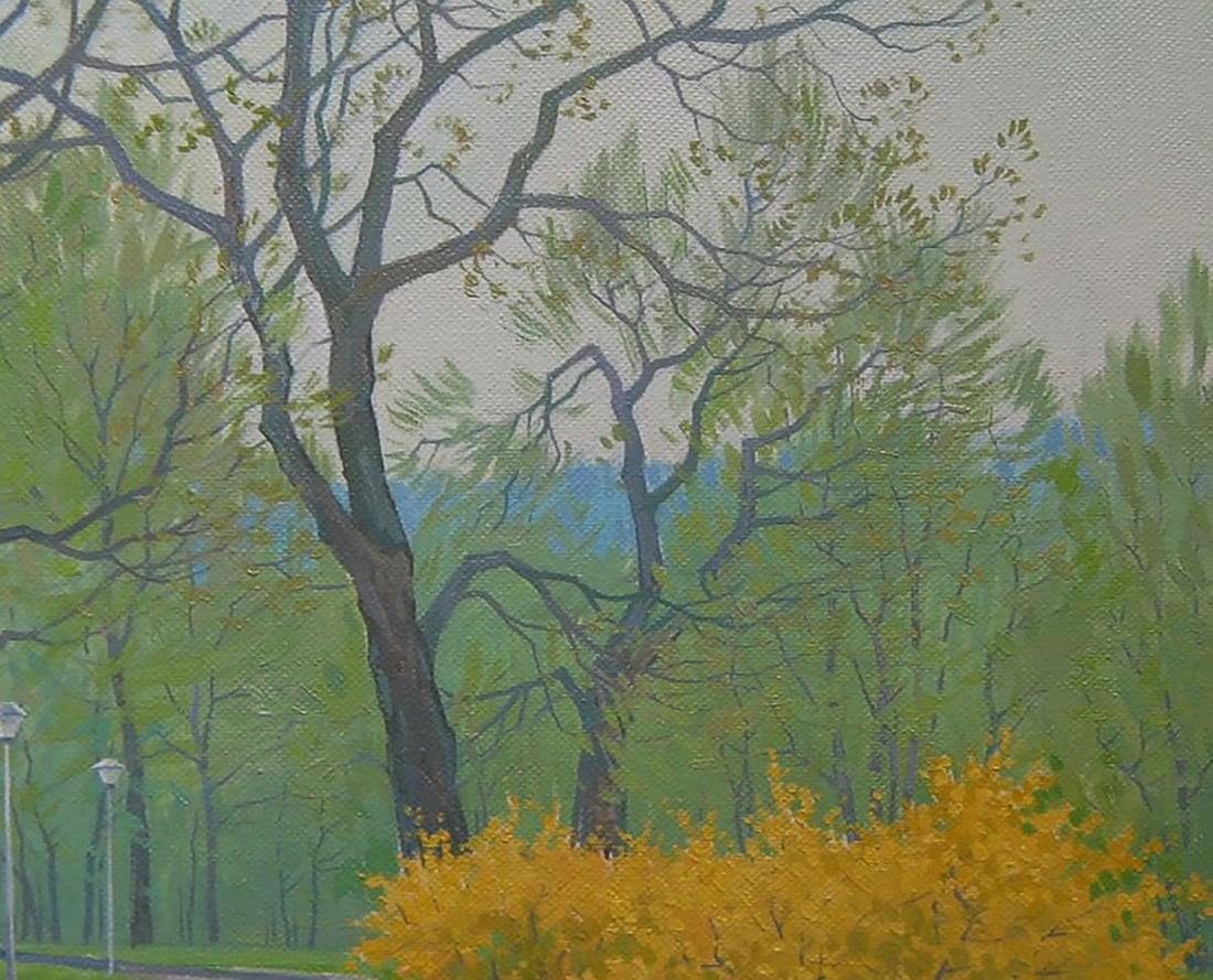 Oil painting Spring City Park Valery Savenets - 6