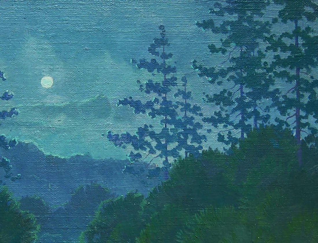 Oil painting Moonlit Night Valery Savenets - 3
