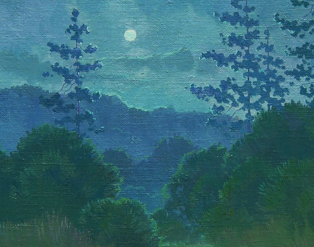 Oil painting Moonlit Night Valery Savenets - 6