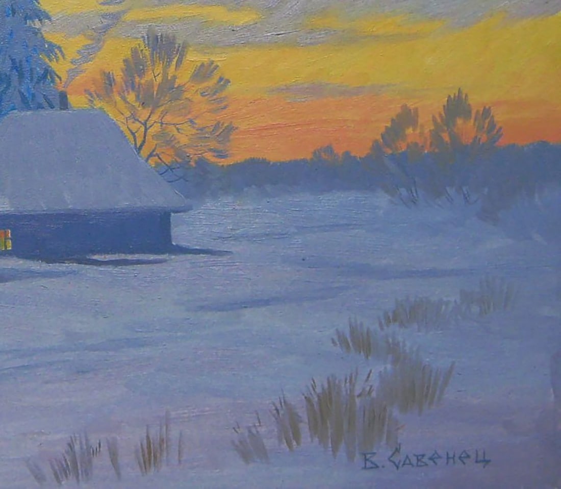 Oil painting Night after the storm Valery Savenets - 2