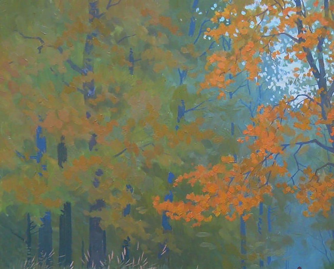 Oil painting Walk in the forest Valery Savenets - 4