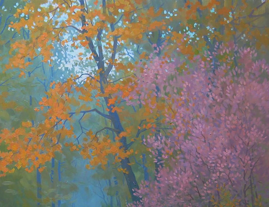 Oil painting Walk in the forest Valery Savenets - 5