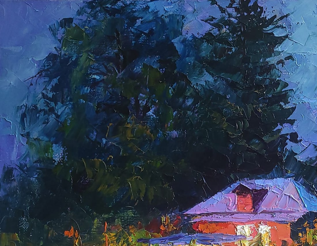 Oil painting Evening Boris Serdyuk - 4