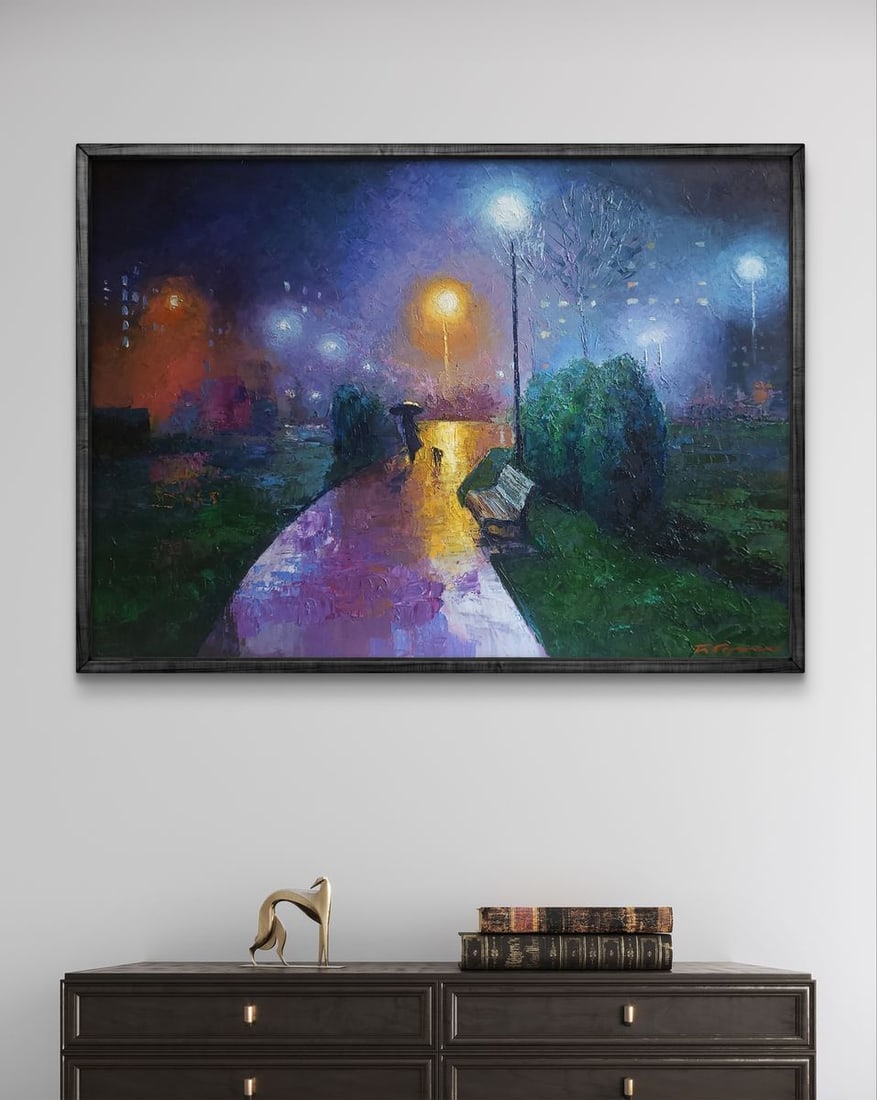 Oil painting Under the rain Boris Serdyuk - 3