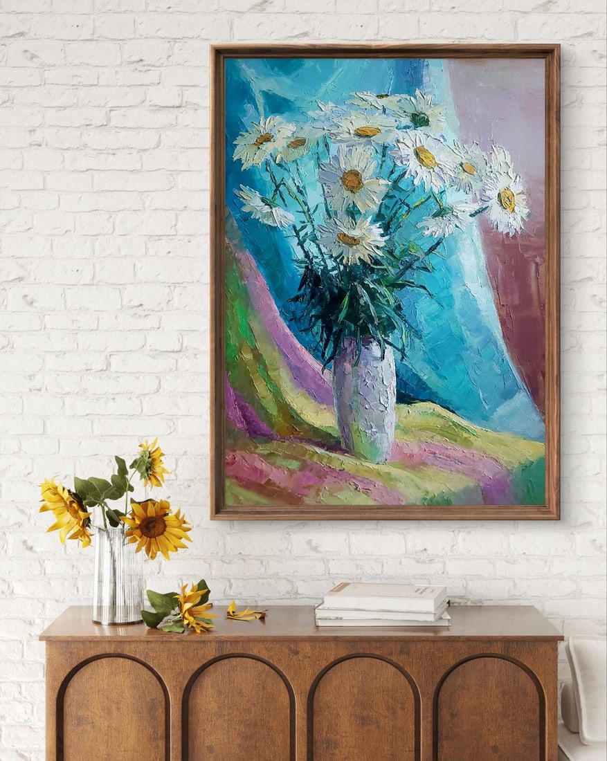 Oil painting Chamomile Boris Serdyuk - 2