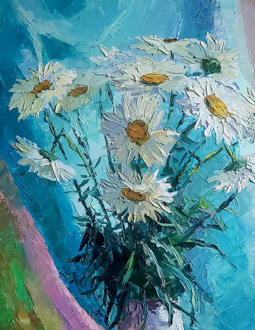 Oil painting Chamomile Boris Serdyuk - 4