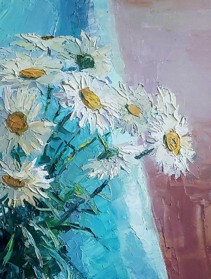 Oil painting Chamomile Boris Serdyuk - 5