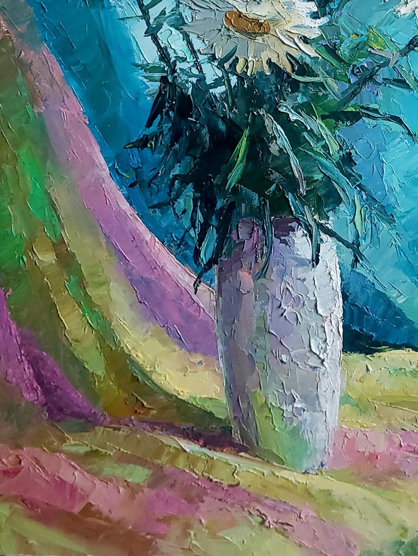 Oil painting Chamomile Boris Serdyuk - 6