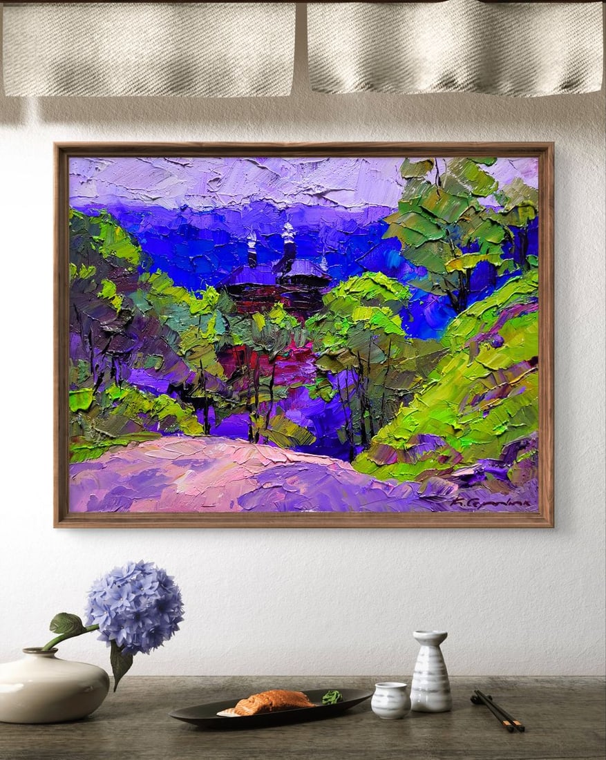 Oil painting Mountain motif Boris Serdyuk - 2