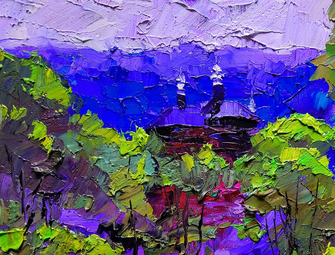 Oil painting Mountain motif Boris Serdyuk - 4