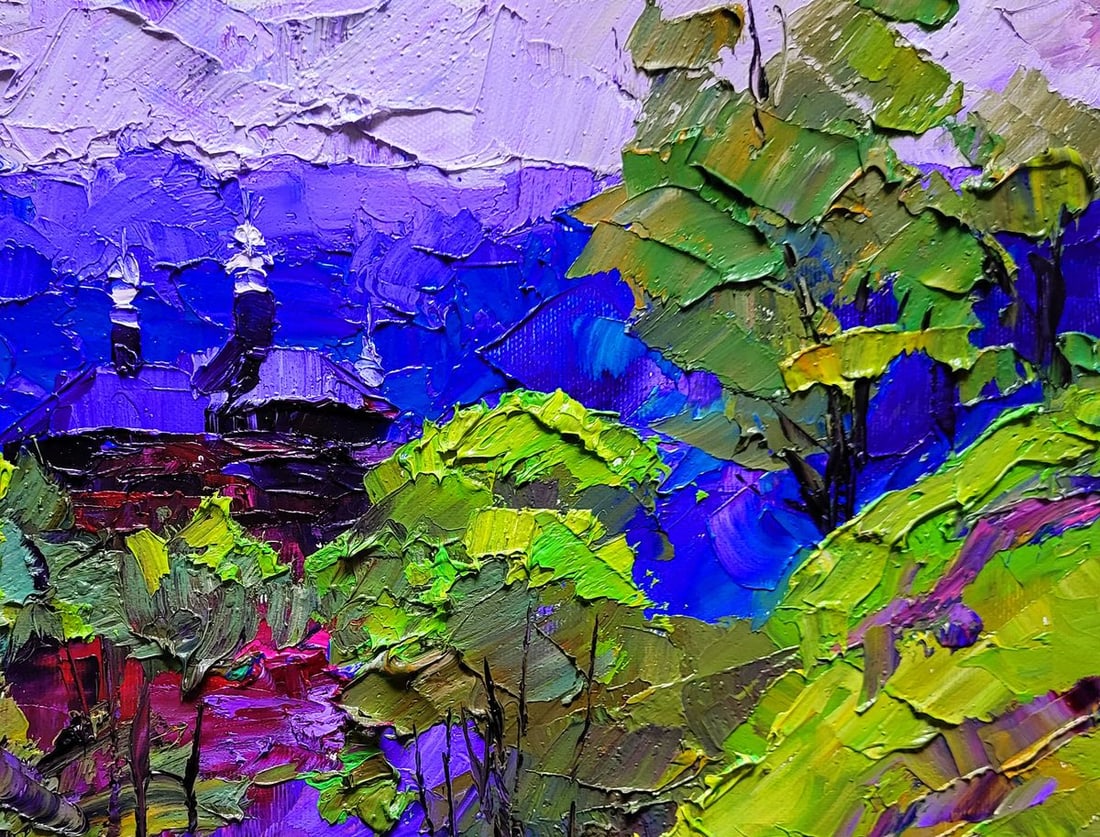 Oil painting Mountain motif Boris Serdyuk - 5