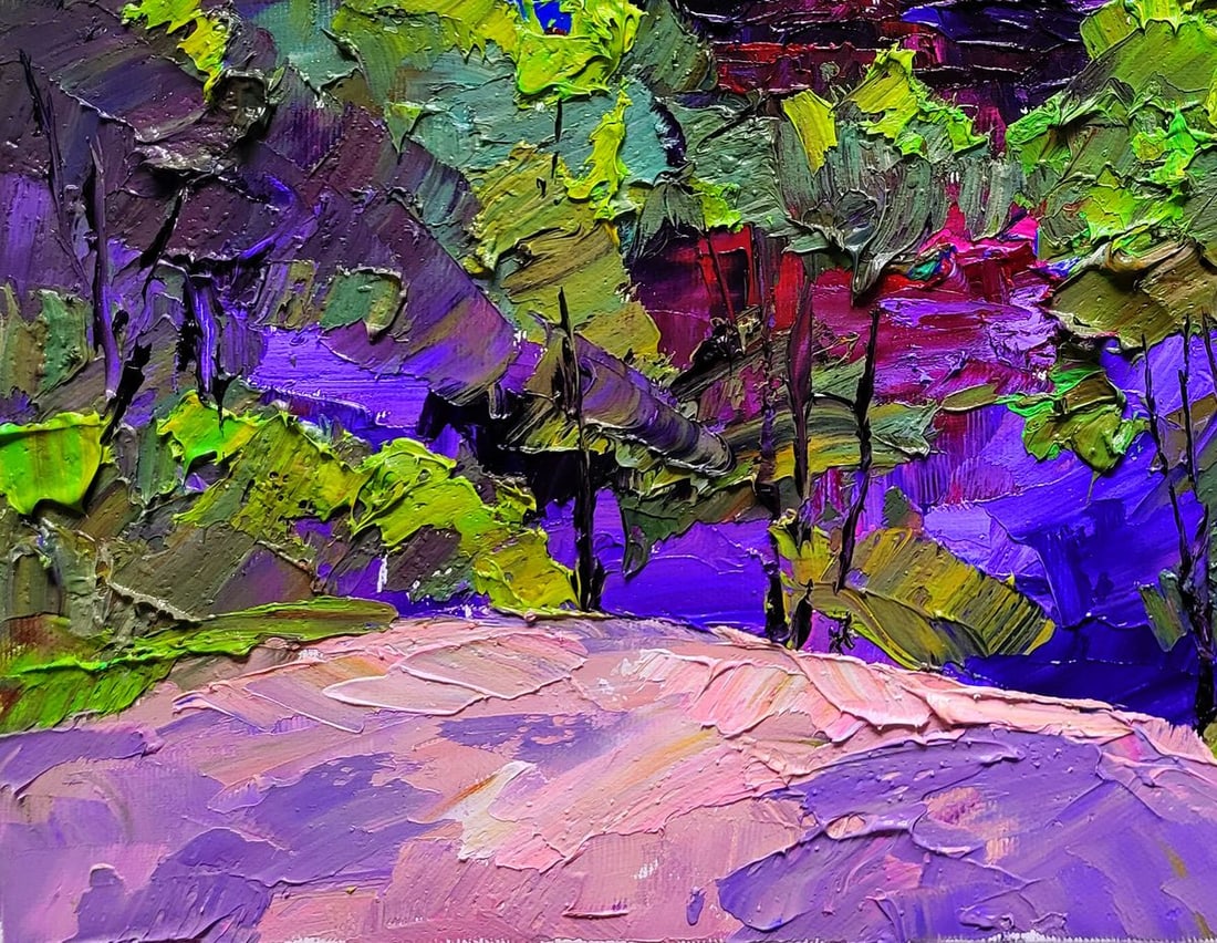 Oil painting Mountain motif Boris Serdyuk - 6