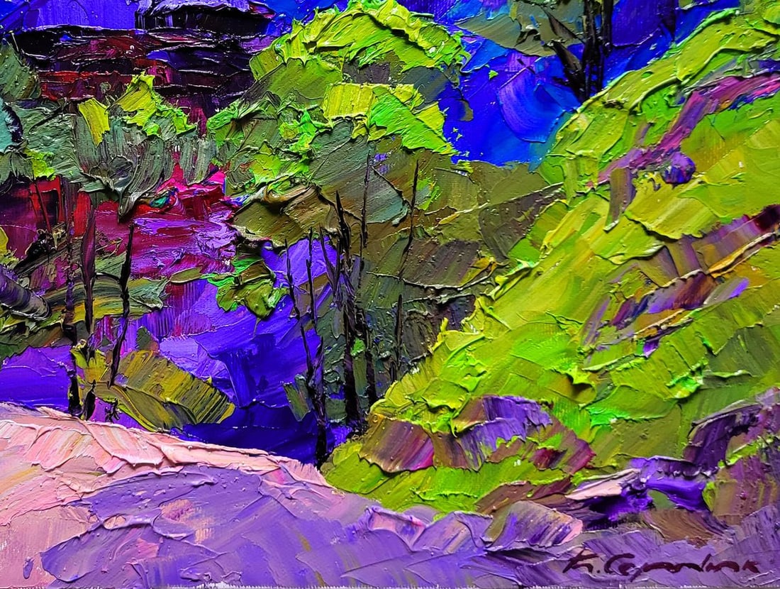 Oil painting Mountain motif Boris Serdyuk - 7