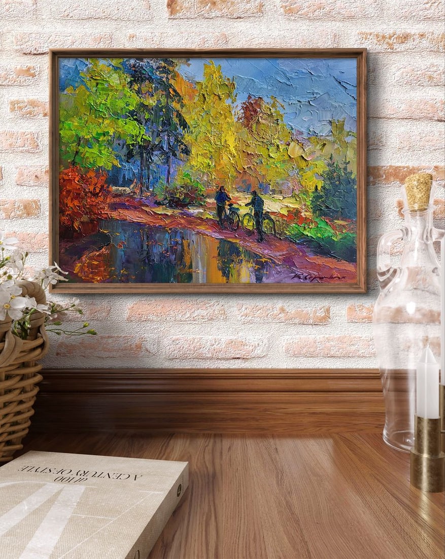 Oil painting Mushroom Pickers Boris Serdyuk - 2