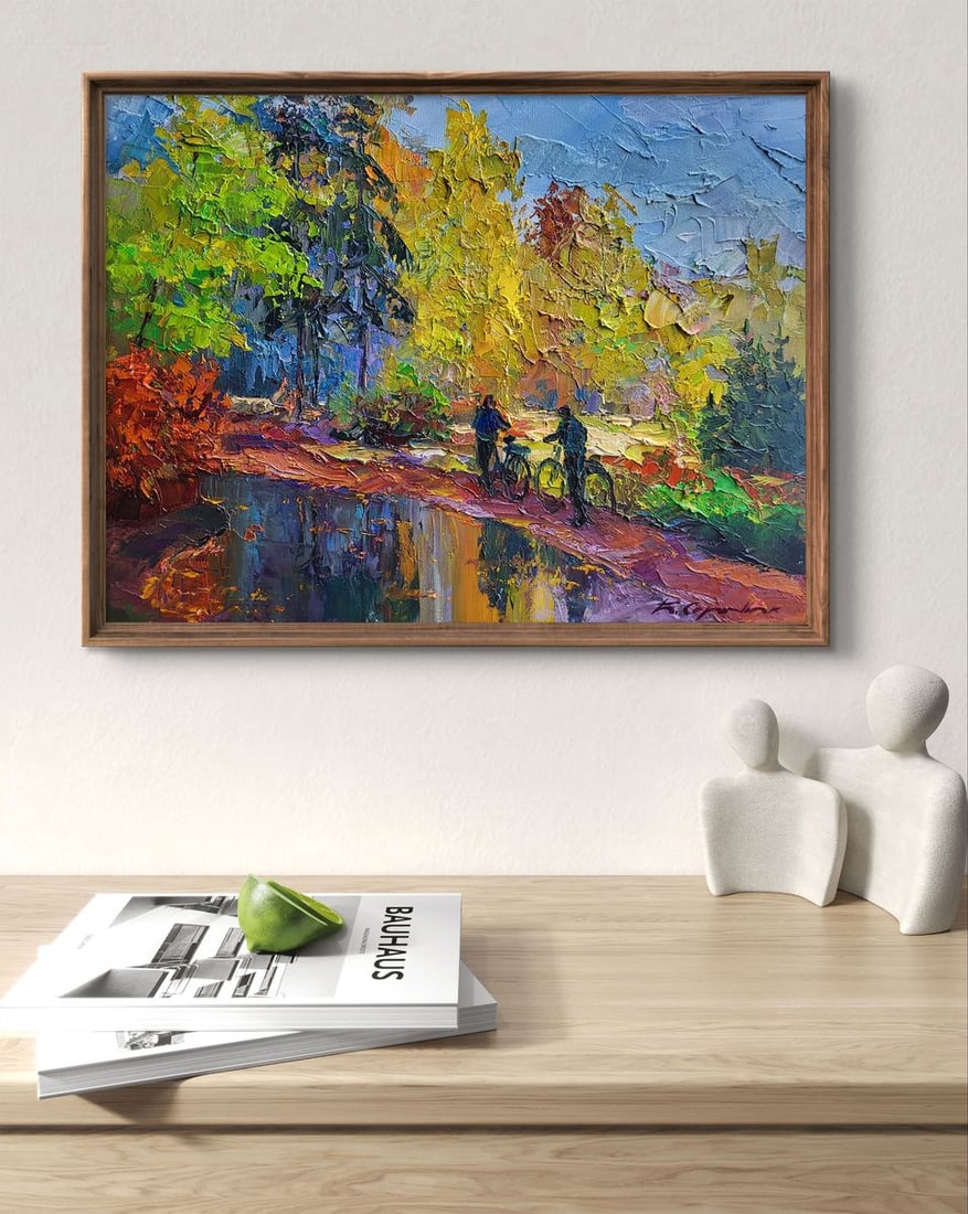 Oil painting Mushroom Pickers Boris Serdyuk - 3