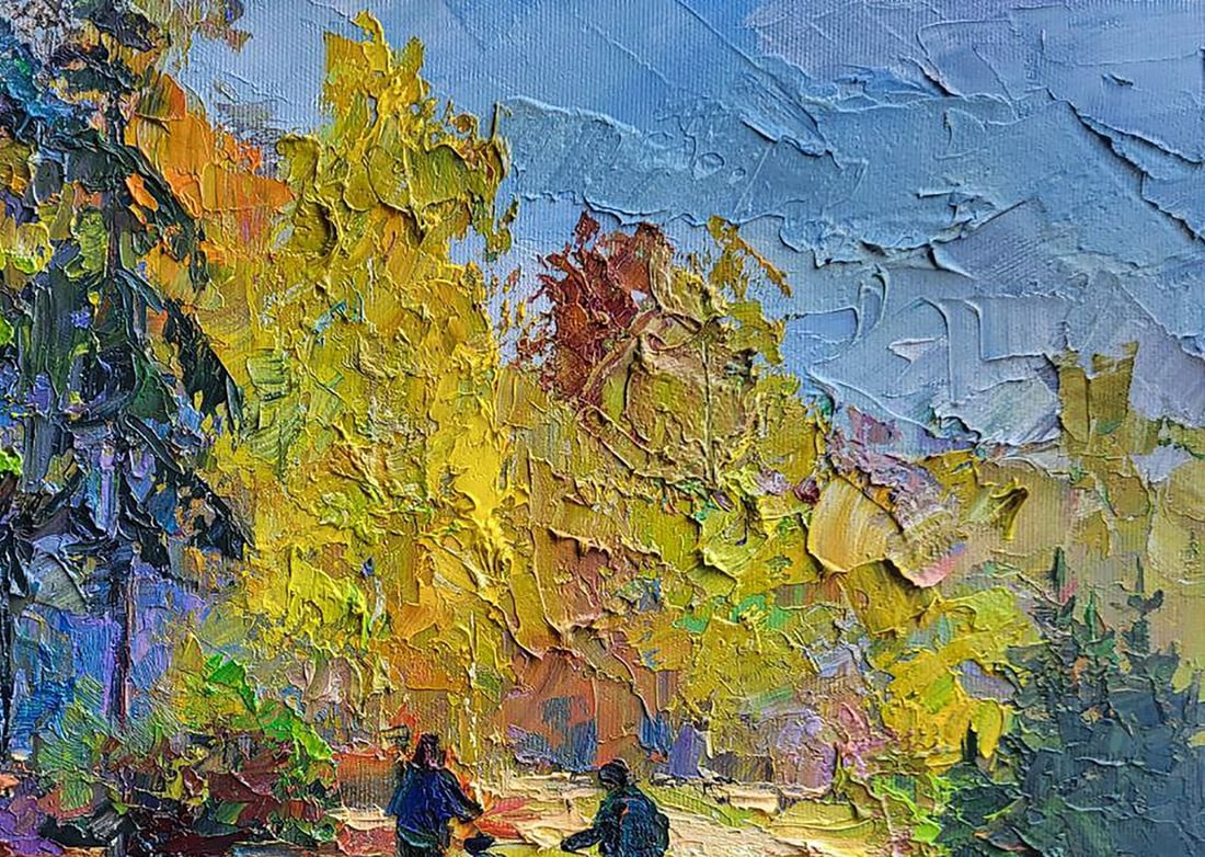 Oil painting Mushroom Pickers Boris Serdyuk - 5