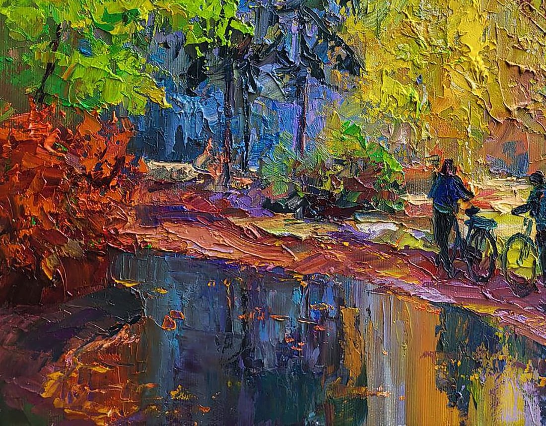 Oil painting Mushroom Pickers Boris Serdyuk - 6