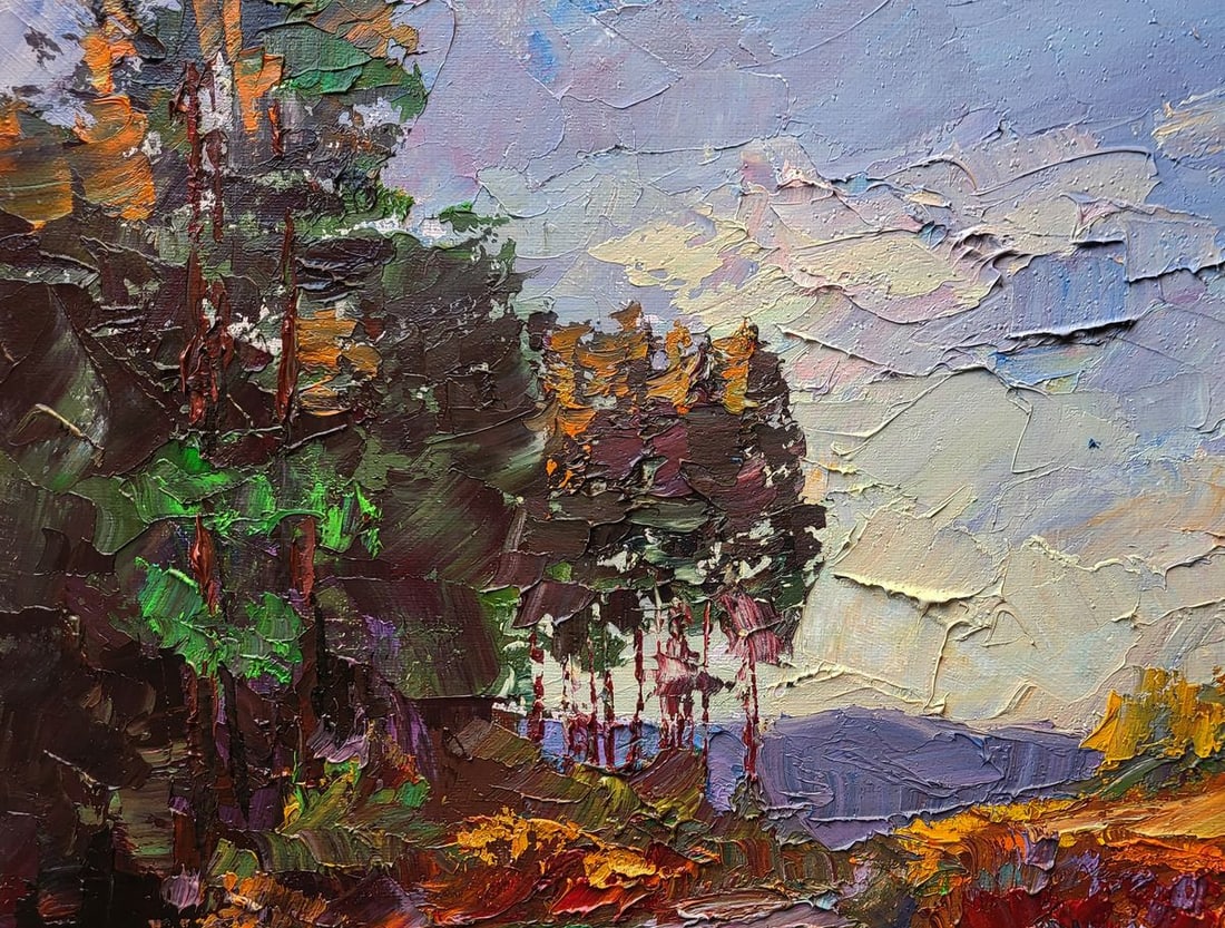 Oil painting The road to the forest Boris Serdyuk - 4