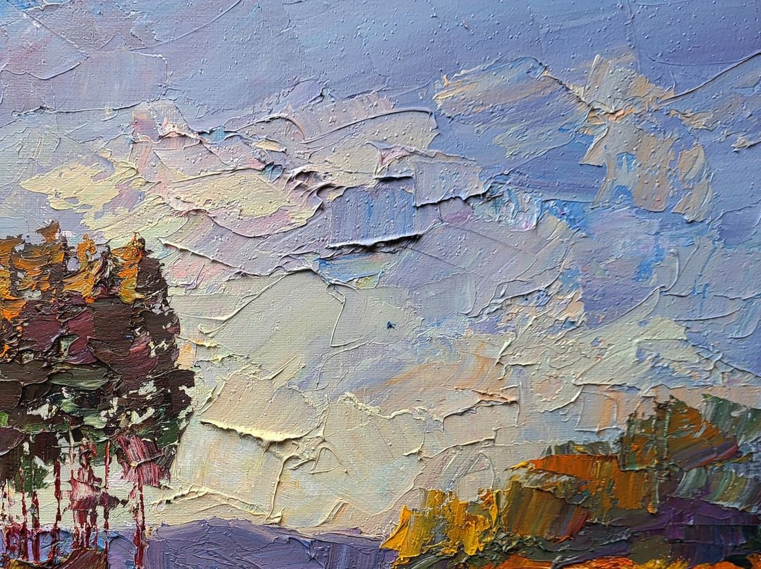 Oil painting The road to the forest Boris Serdyuk - 5