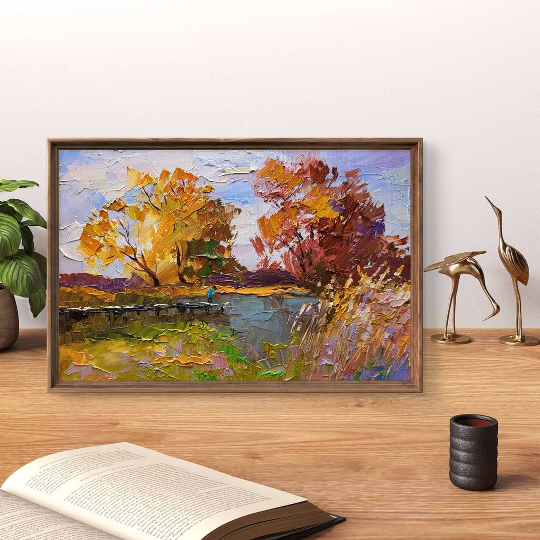 Oil painting On the autumn river Boris Serdyuk - 3