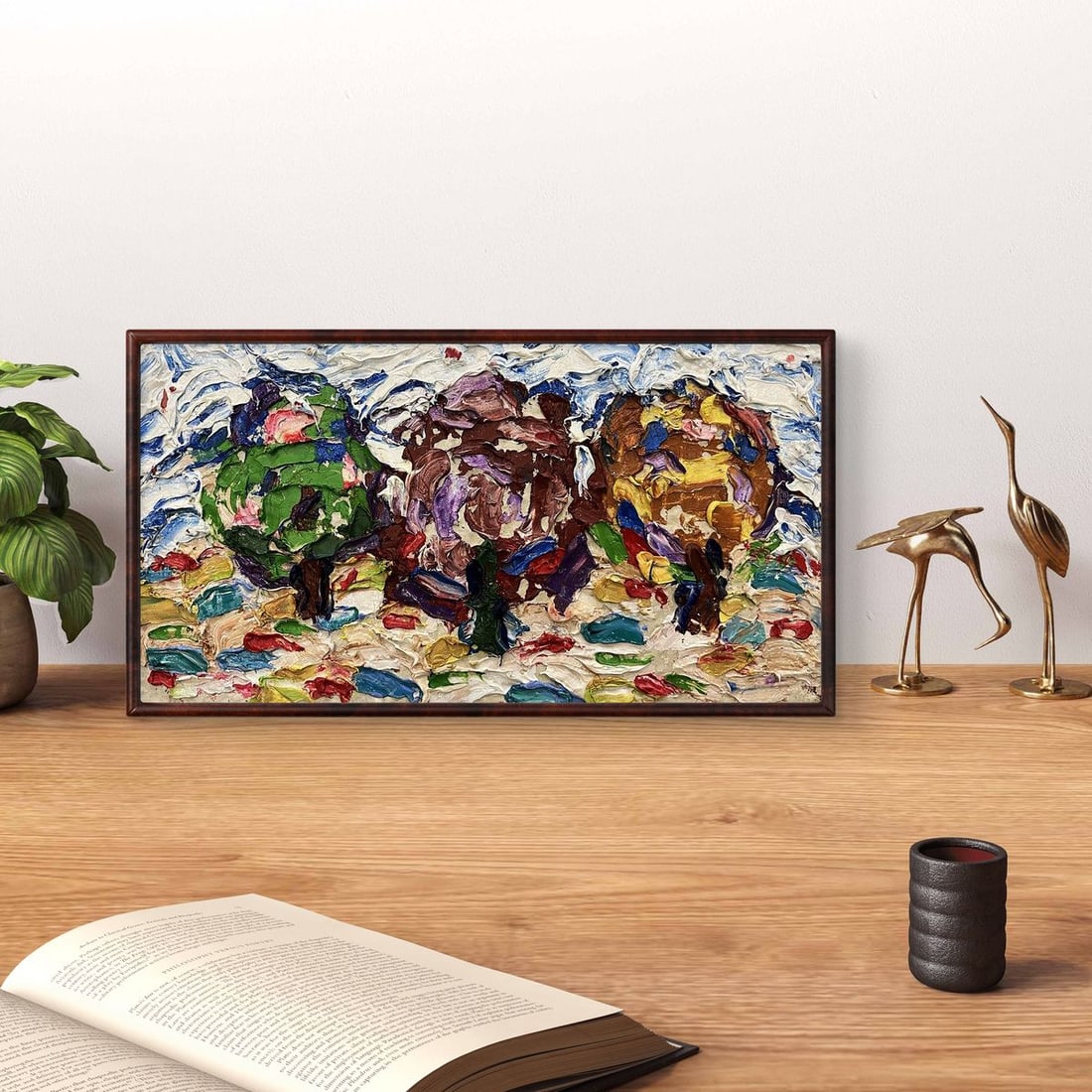 Oil painting Trees by season Oleksiy Dakhnenko - 3