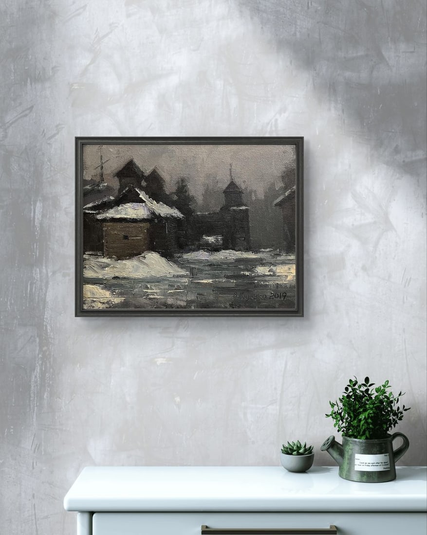 Oil painting Swedish grave Volodymyr Pashchenko - 2