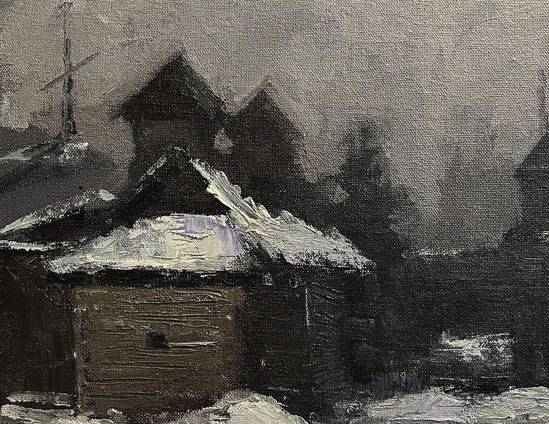 Oil painting Swedish grave Volodymyr Pashchenko - 4