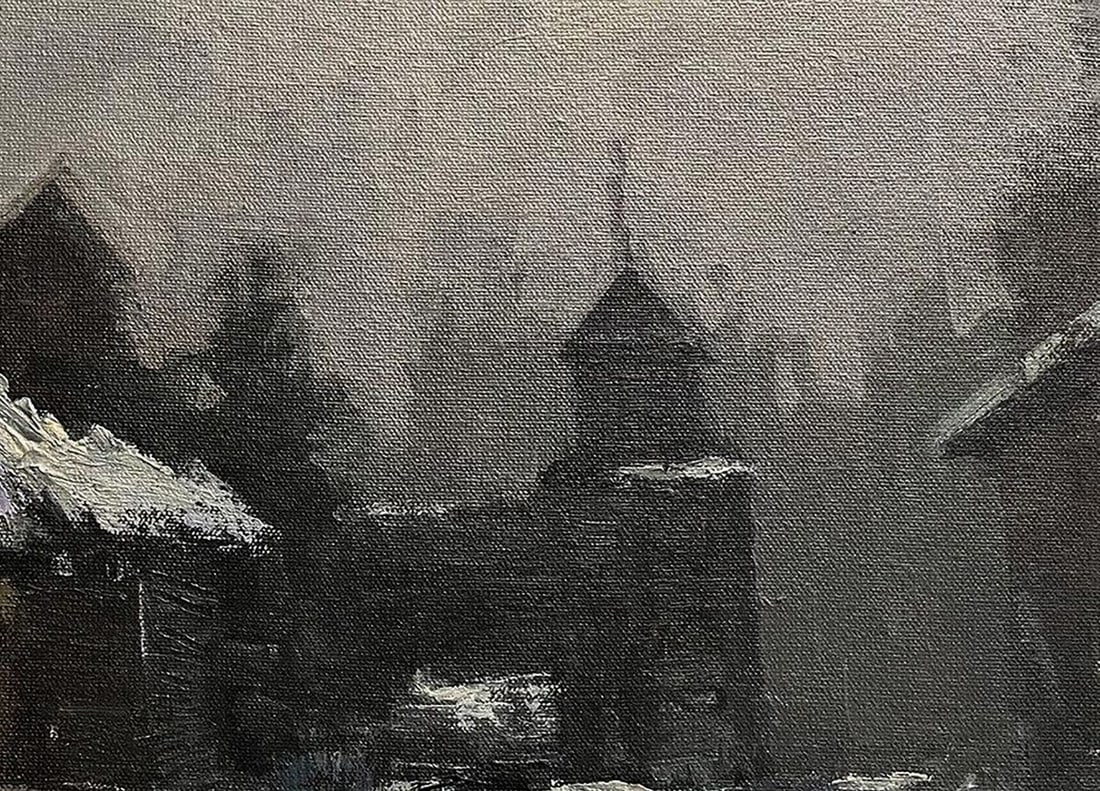 Oil painting Swedish grave Volodymyr Pashchenko - 5