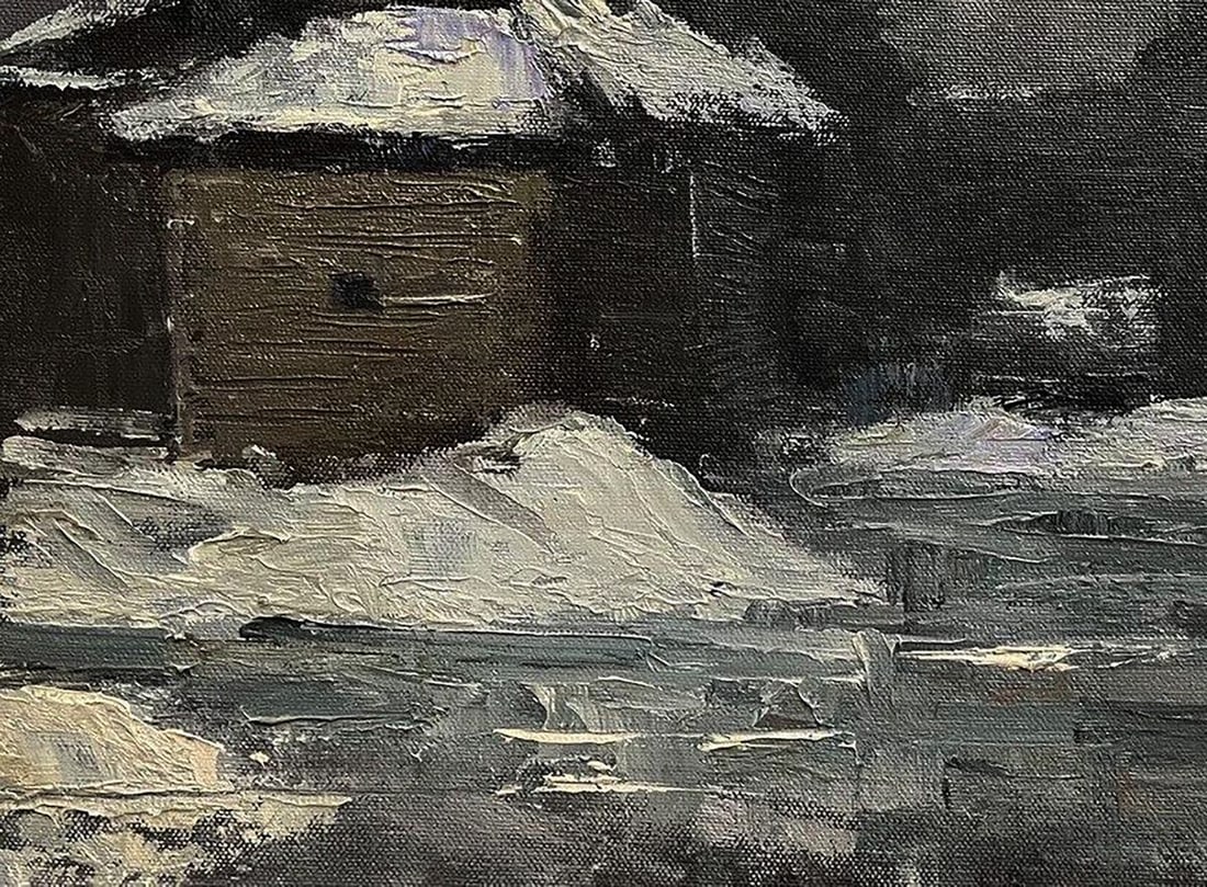 Oil painting Swedish grave Volodymyr Pashchenko - 6