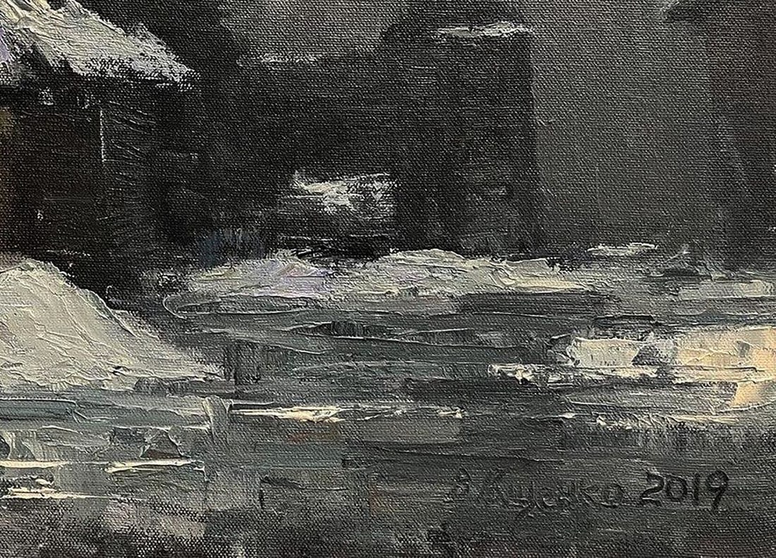 Oil painting Swedish grave Volodymyr Pashchenko - 7