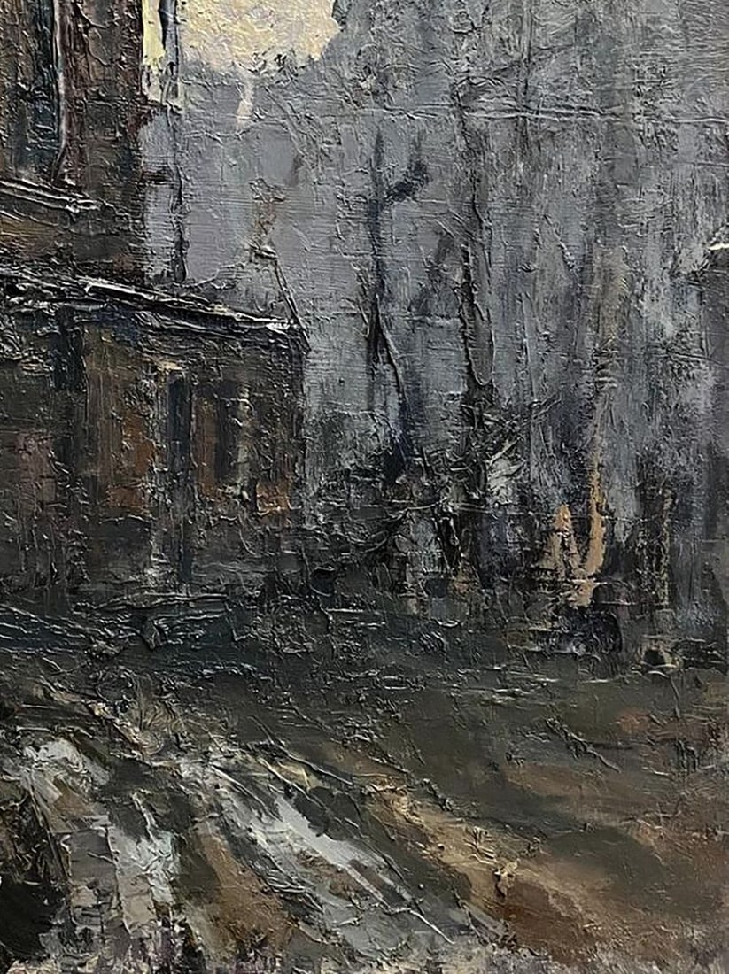 Oil painting Village life Volodymyr Pashchenko - 6