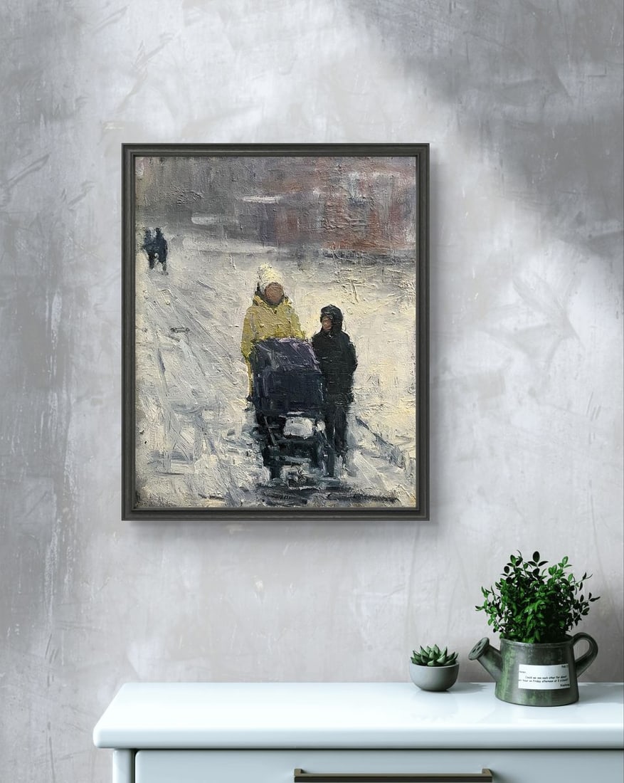 Oil painting Quiet conversation Volodymyr Pashchenko - 2