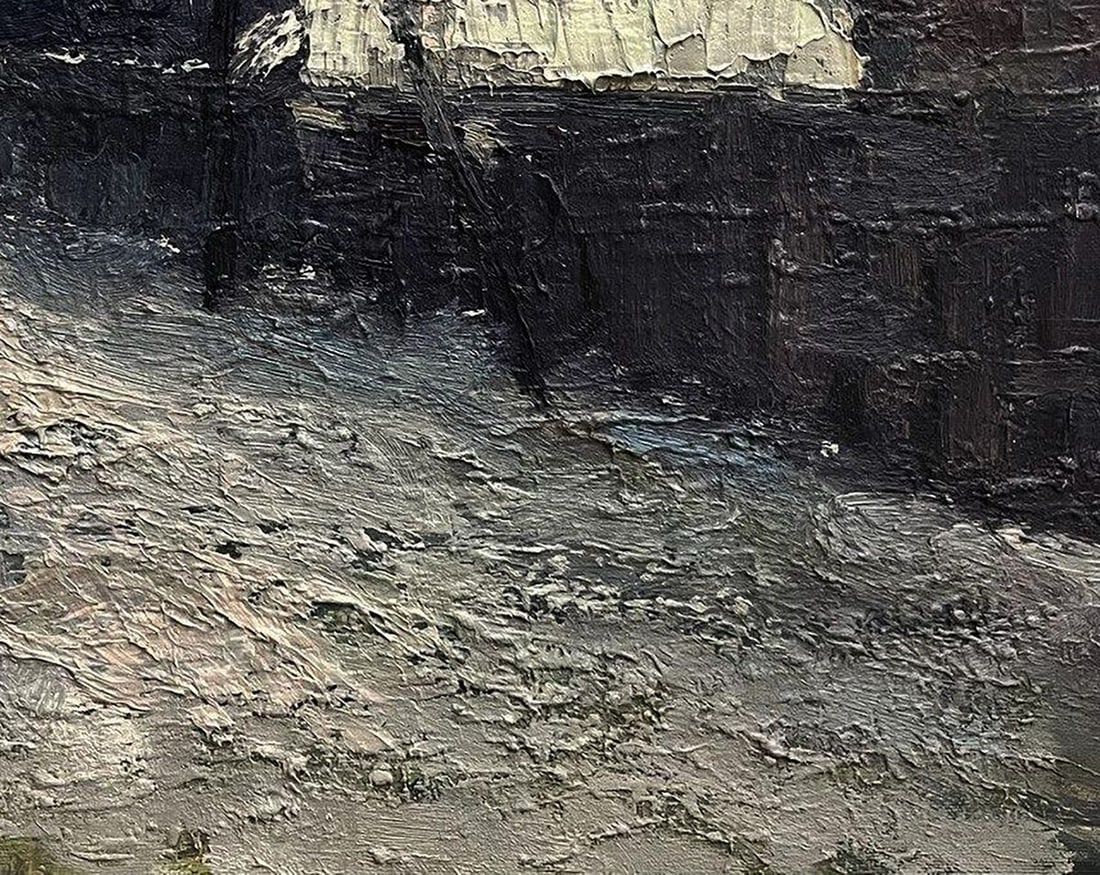 Oil painting Snowy spring Volodymyr Pashchenko - 7