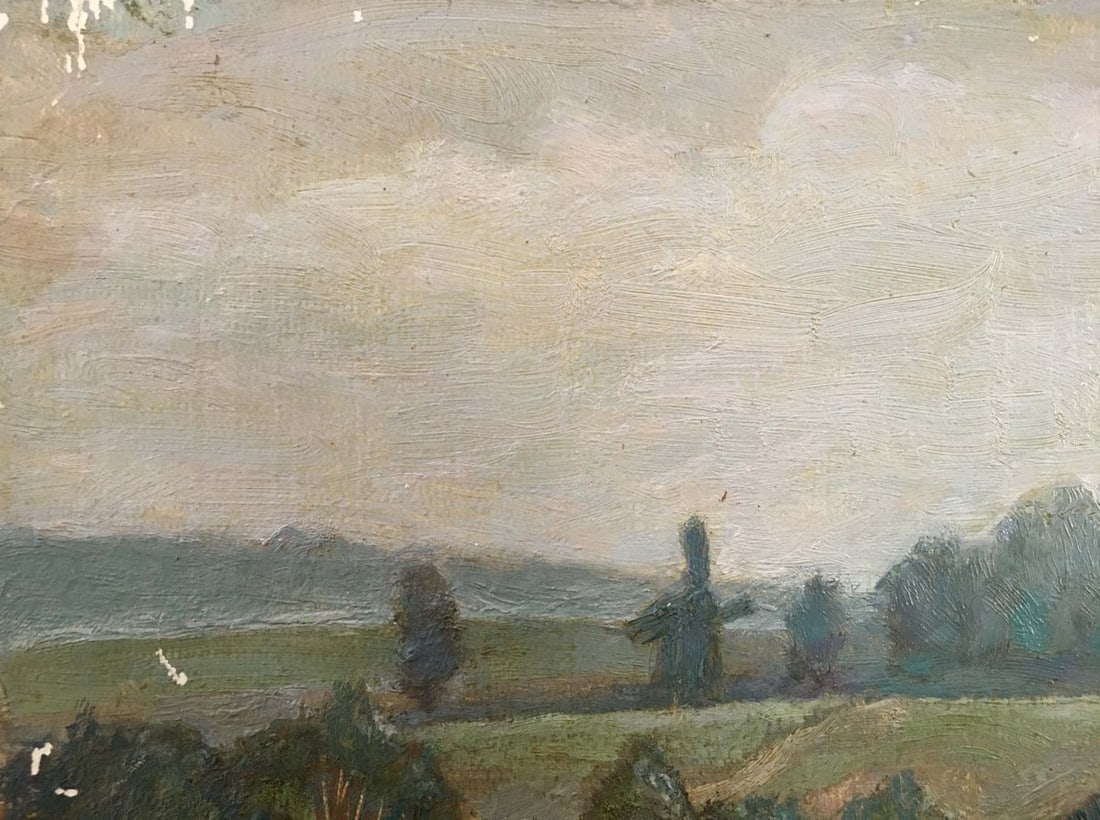 Oil painting Landscape with a mill Rusin Arkady Viktorovich - 5