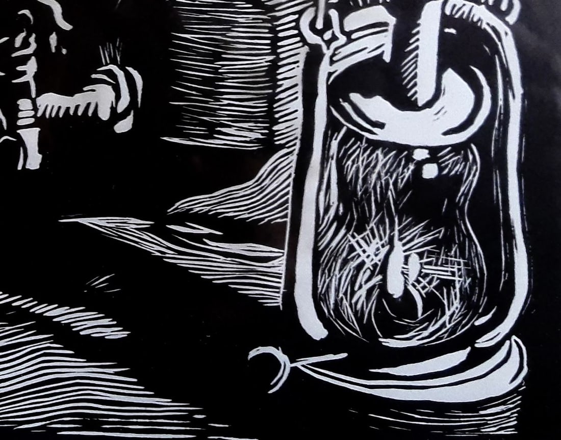 Painting Still life with a dark samovar Vasily Korkishko - 2