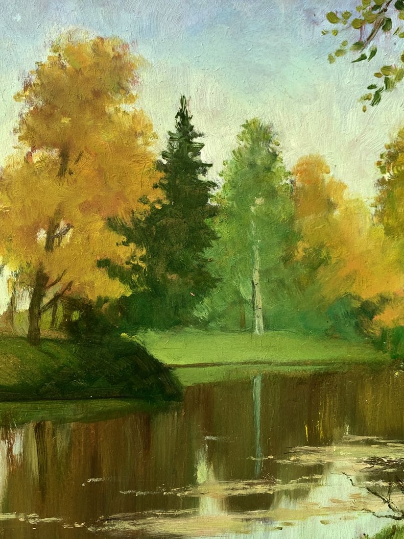 Oil painting Forest park Mykhailo Burdylo - 4