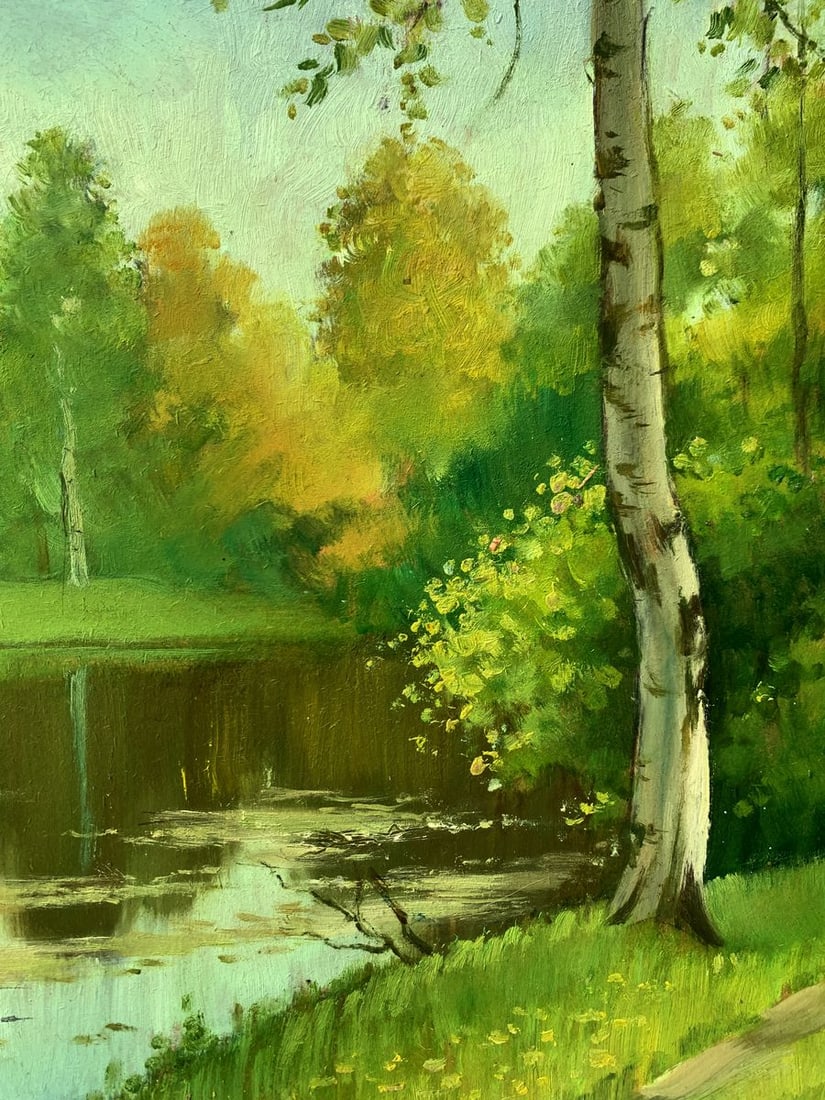 Oil painting Forest park Mykhailo Burdylo - 6