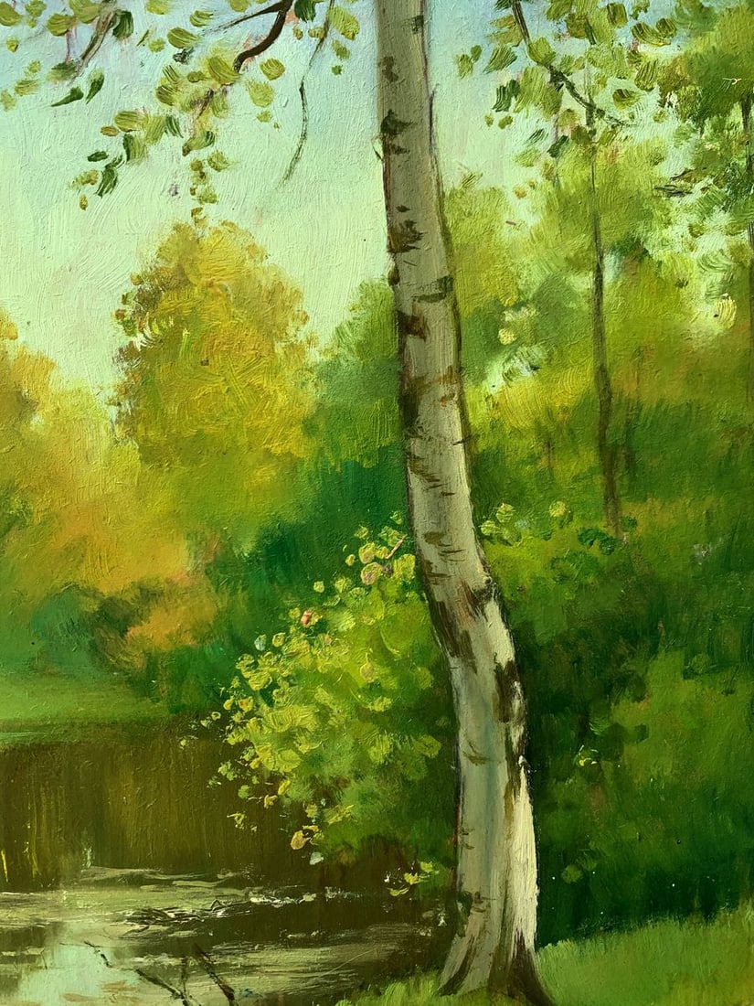 Oil painting Forest park Mykhailo Burdylo - 7