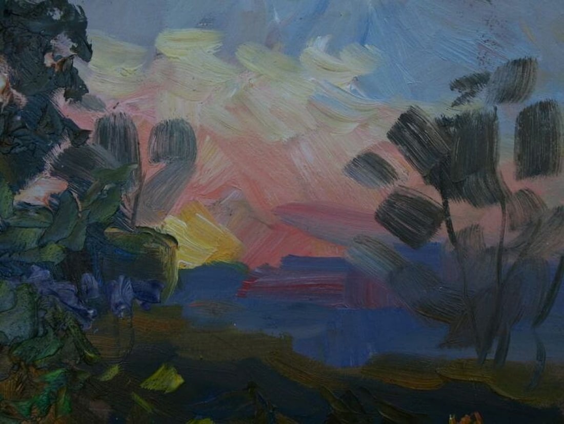 Oil painting Sunset S. Dirtorak - 2