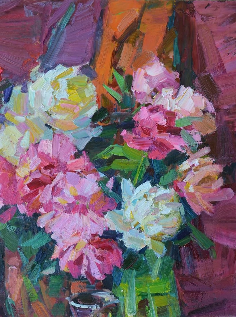 Oil painting Peonies Tepeta Miacheslav - 3